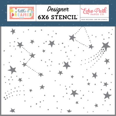 Echo Park Little Dreamer Girl Stencil - Dreamer Girl
